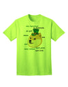 St. Patrick's Day Leprechaun Doge Adult T-Shirt: Exclusive Limited Edition-Mens T-shirts-TooLoud-Neon-Green-Small-Davson Sales