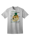 St. Patrick's Day Leprechaun Doge Adult T-Shirt: Exclusive Limited Edition-Mens T-shirts-TooLoud-AshGray-Small-Davson Sales