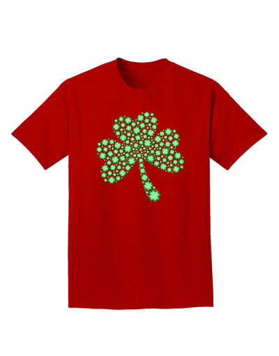 St. Patrick's Day Shamrock Design - Shamrocks Adult Dark T-Shirt by TooLoud-Mens T-Shirt-TooLoud-Red-Small-Davson Sales