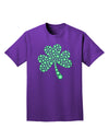 St. Patrick's Day Shamrock Design - Shamrocks Adult Dark T-Shirt by TooLoud-Mens T-Shirt-TooLoud-Purple-Small-Davson Sales