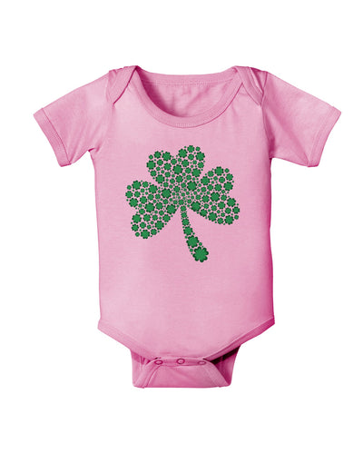 St. Patrick's Day Shamrock Design - Shamrocks Baby Romper Bodysuit by TooLoud-Baby Romper-TooLoud-Light-Pink-06-Months-Davson Sales