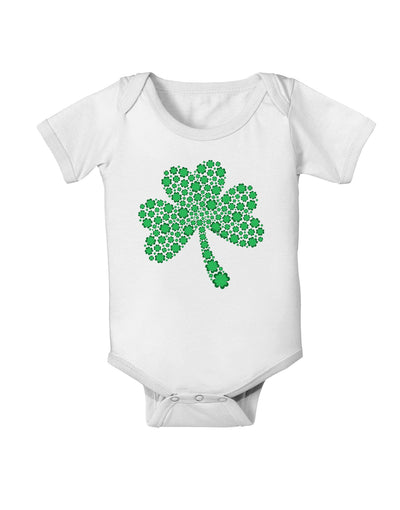 St. Patrick's Day Shamrock Design - Shamrocks Baby Romper Bodysuit by TooLoud-Baby Romper-TooLoud-White-06-Months-Davson Sales