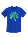 St. Patrick's Day Shamrock Design - Shamrocks Childrens Dark T-Shirt by TooLoud-Childrens T-Shirt-TooLoud-Royal-Blue-X-Small-Davson Sales