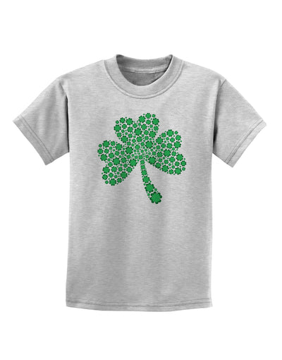 St. Patrick's Day Shamrock Design - Shamrocks Childrens T-Shirt by TooLoud-Childrens T-Shirt-TooLoud-AshGray-X-Small-Davson Sales