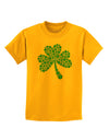 St. Patrick's Day Shamrock Design - Shamrocks Childrens T-Shirt by TooLoud-Childrens T-Shirt-TooLoud-Gold-X-Small-Davson Sales