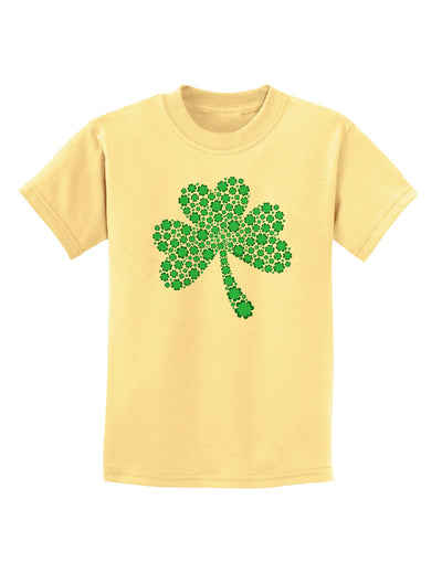 St. Patrick's Day Shamrock Design - Shamrocks Childrens T-Shirt by TooLoud-Childrens T-Shirt-TooLoud-Daffodil-Yellow-X-Small-Davson Sales