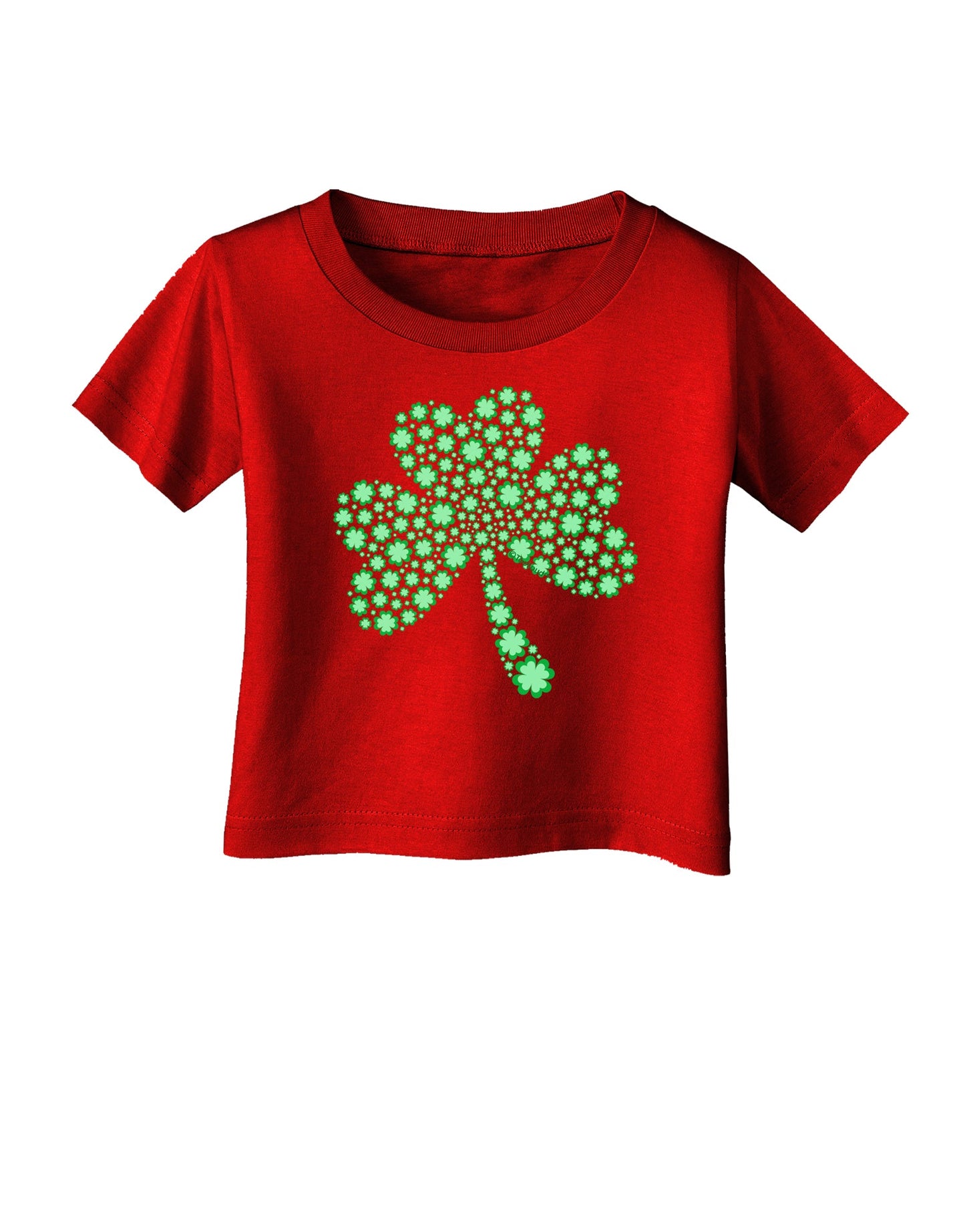 St. Patrick's Day Shamrock Design - Shamrocks Infant T-Shirt Dark by TooLoud-Infant T-Shirt-TooLoud-Red-06-Months-Davson Sales