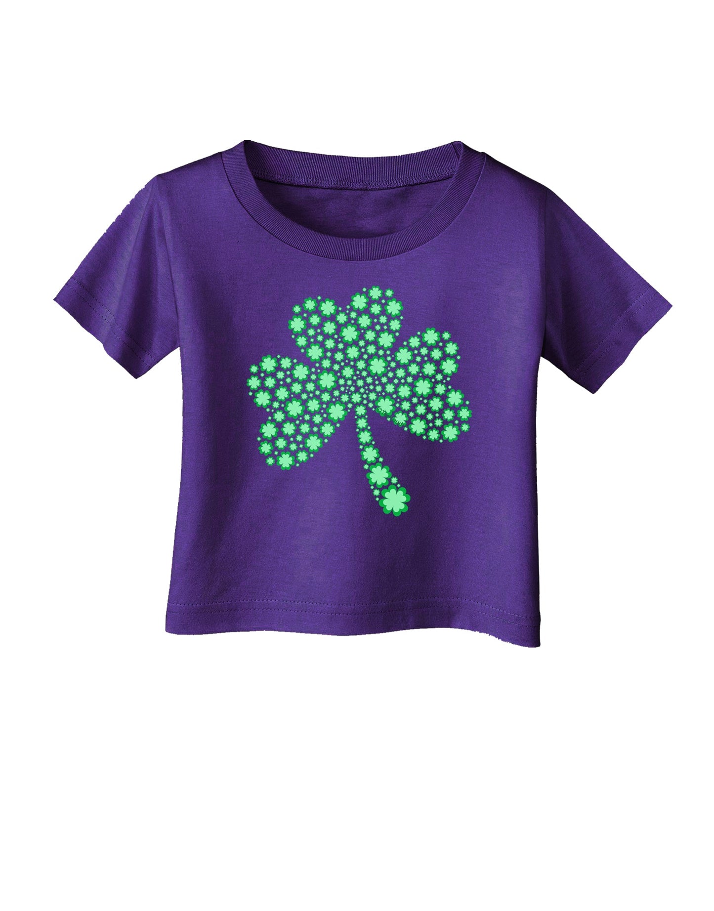 St. Patrick's Day Shamrock Design - Shamrocks Infant T-Shirt Dark by TooLoud-Infant T-Shirt-TooLoud-Purple-06-Months-Davson Sales