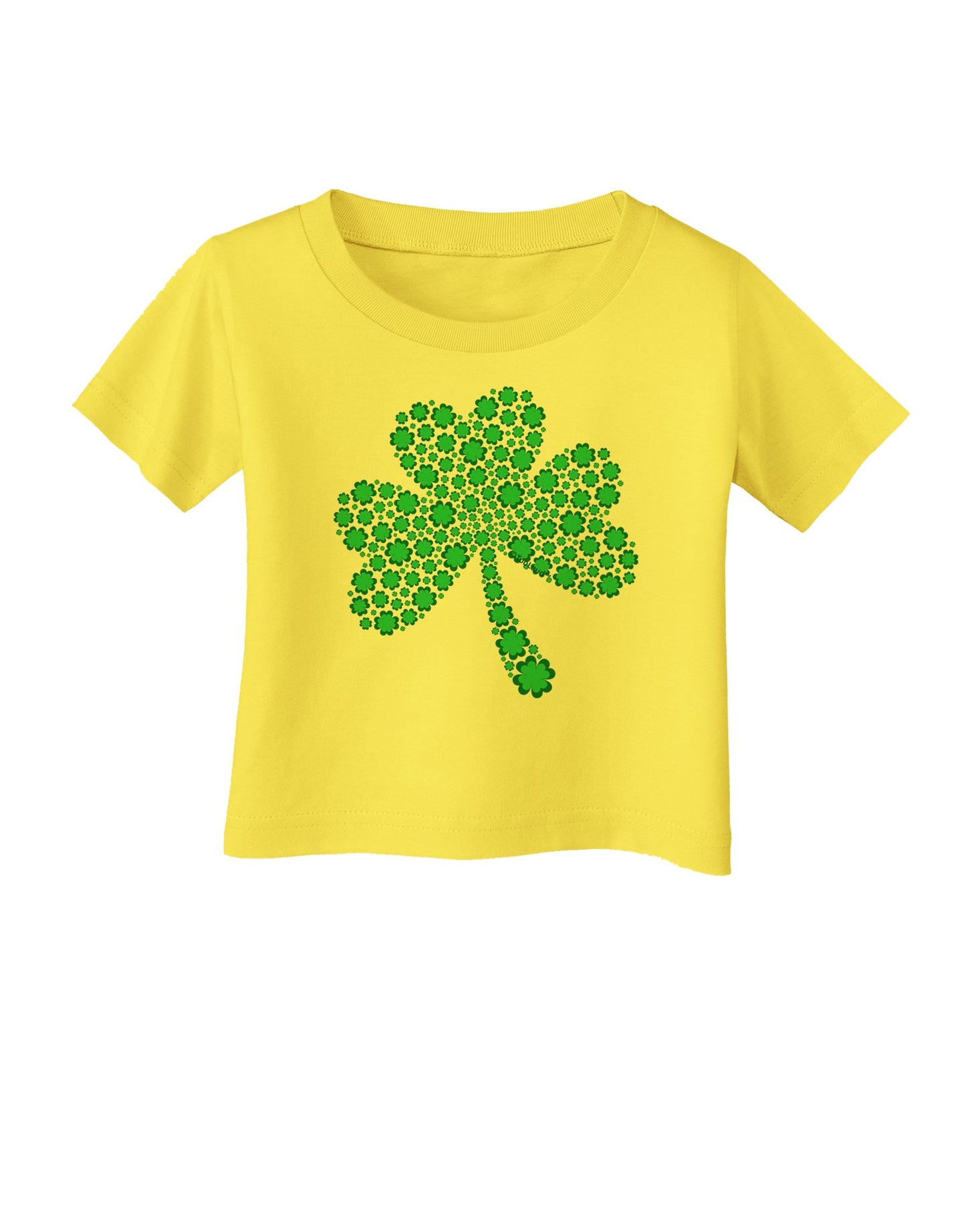 St. Patrick's Day Shamrock Design - Shamrocks Infant T-Shirt by TooLoud-Infant T-Shirt-TooLoud-Yellow-06-Months-Davson Sales