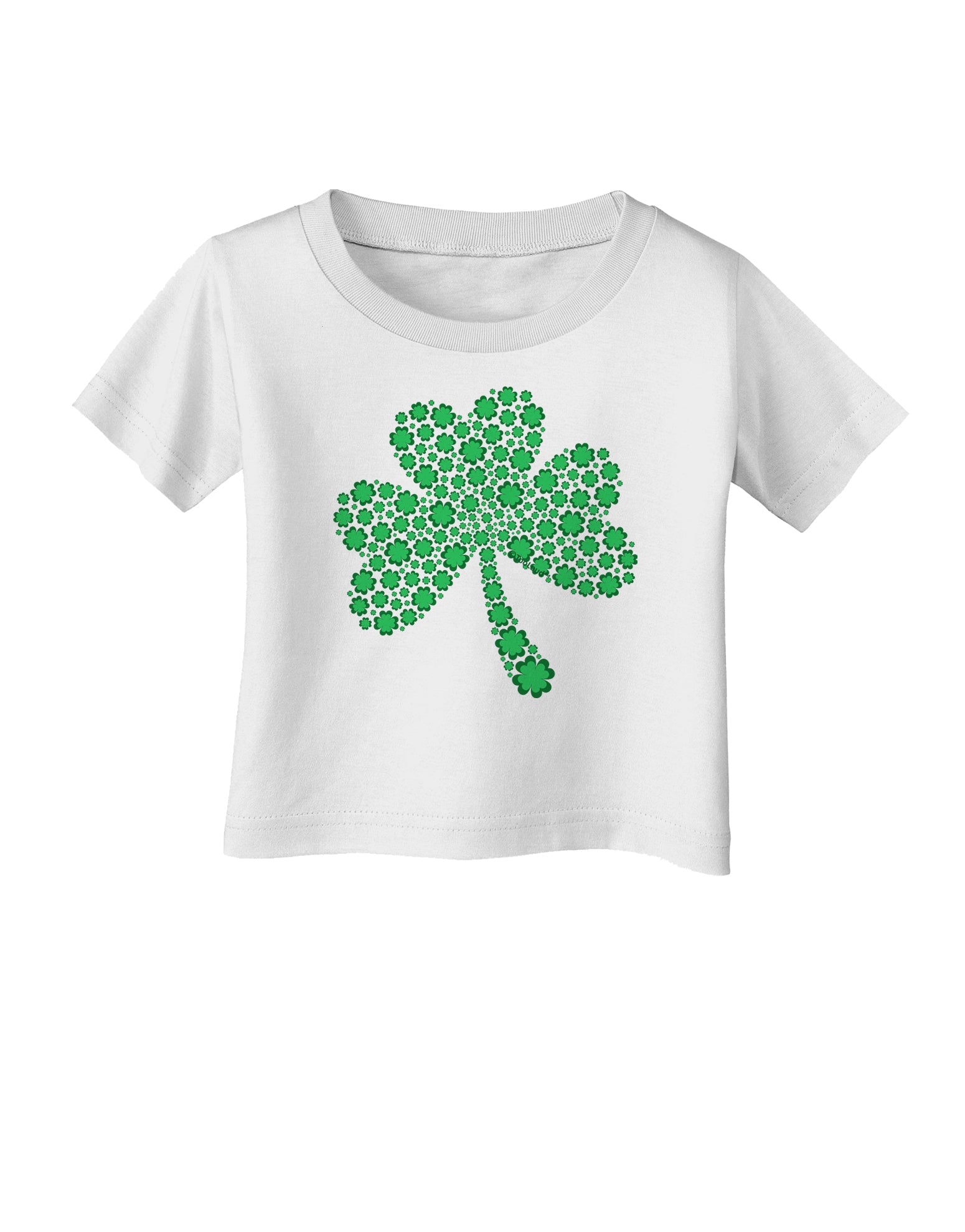 St. Patrick's Day Shamrock Design - Shamrocks Infant T-Shirt by TooLoud-Infant T-Shirt-TooLoud-White-06-Months-Davson Sales