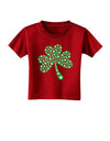 St. Patrick's Day Shamrock Design - Shamrocks Toddler T-Shirt Dark by TooLoud-Toddler T-Shirt-TooLoud-Red-2T-Davson Sales