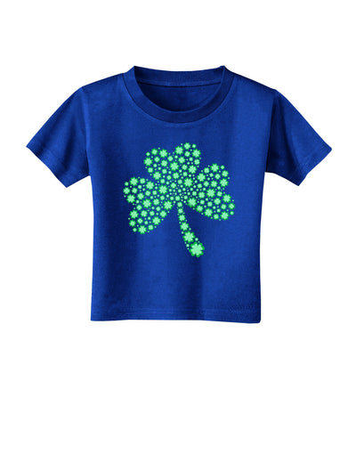 St. Patrick's Day Shamrock Design - Shamrocks Toddler T-Shirt Dark by TooLoud-Toddler T-Shirt-TooLoud-Royal-Blue-2T-Davson Sales