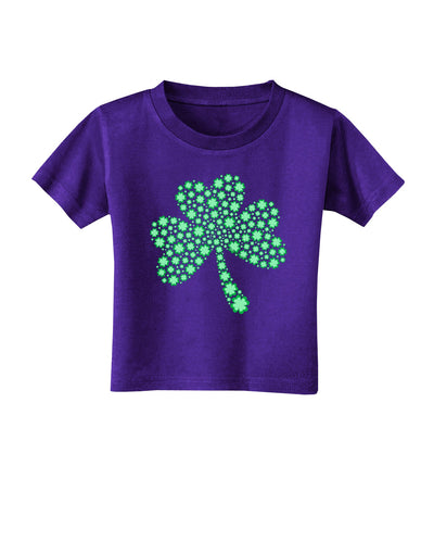 St. Patrick's Day Shamrock Design - Shamrocks Toddler T-Shirt Dark by TooLoud-Toddler T-Shirt-TooLoud-Purple-2T-Davson Sales