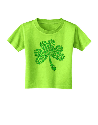 St. Patrick's Day Shamrock Design - Shamrocks Toddler T-Shirt by TooLoud-Toddler T-Shirt-TooLoud-Lime-Green-2T-Davson Sales