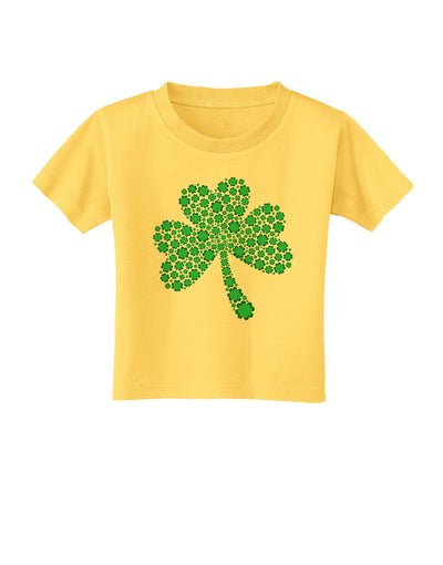 St. Patrick's Day Shamrock Design - Shamrocks Toddler T-Shirt by TooLoud-Toddler T-Shirt-TooLoud-Yellow-2T-Davson Sales