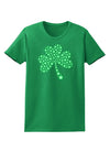 St. Patrick's Day Shamrock Design - Shamrocks Womens Dark T-Shirt by TooLoud-Womens T-Shirt-TooLoud-Kelly-Green-X-Small-Davson Sales