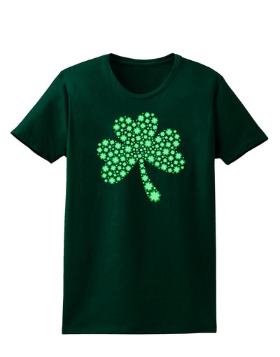 St. Patrick's Day Shamrock Design - Shamrocks Womens Dark T-Shirt by TooLoud-Womens T-Shirt-TooLoud-Forest-Green-Small-Davson Sales