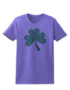 St. Patrick's Day Shamrock Design - Shamrocks Womens T-Shirt by TooLoud-Womens T-Shirt-TooLoud-Violet-X-Small-Davson Sales