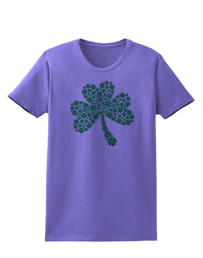 St. Patrick's Day Shamrock Design - Shamrocks Womens T-Shirt by TooLoud-Womens T-Shirt-TooLoud-Violet-X-Small-Davson Sales