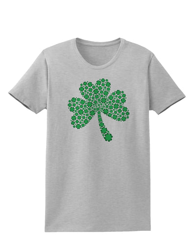 St. Patrick's Day Shamrock Design - Shamrocks Womens T-Shirt by TooLoud-Womens T-Shirt-TooLoud-AshGray-X-Small-Davson Sales