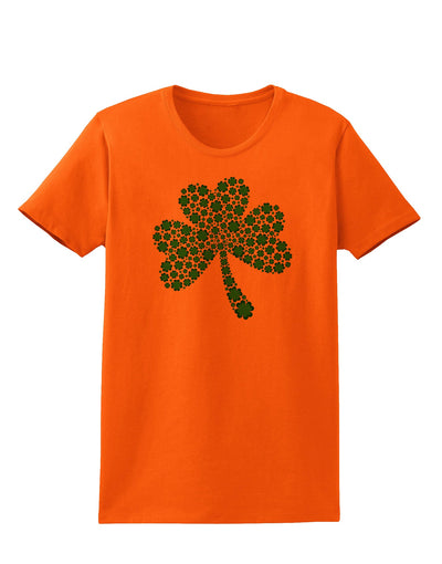 St. Patrick's Day Shamrock Design - Shamrocks Womens T-Shirt by TooLoud-Womens T-Shirt-TooLoud-Orange-X-Small-Davson Sales