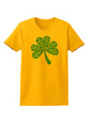 St. Patrick's Day Shamrock Design - Shamrocks Womens T-Shirt by TooLoud-Womens T-Shirt-TooLoud-Gold-X-Small-Davson Sales