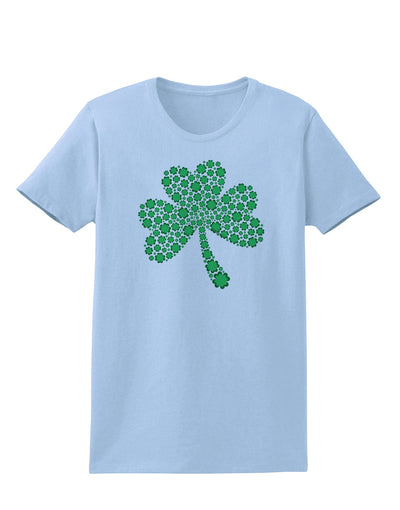 St. Patrick's Day Shamrock Design - Shamrocks Womens T-Shirt by TooLoud-Womens T-Shirt-TooLoud-Light-Blue-X-Small-Davson Sales