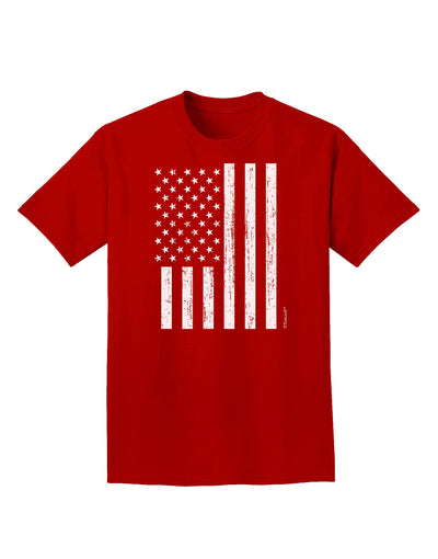 Stamp Style American Flag - Distressed Adult Dark T-Shirt by TooLoud-Mens T-Shirt-TooLoud-Red-Small-Davson Sales