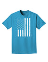 Stamp Style American Flag - Distressed Adult Dark T-Shirt by TooLoud-Mens T-Shirt-TooLoud-Turquoise-Small-Davson Sales