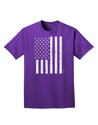 Stamp Style American Flag - Distressed Adult Dark T-Shirt by TooLoud-Mens T-Shirt-TooLoud-Purple-Small-Davson Sales