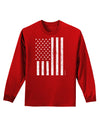 Stamp Style American Flag - Distressed Adult Long Sleeve Dark T-Shirt by TooLoud-TooLoud-Red-Small-Davson Sales