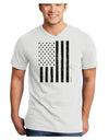 Stamp Style American Flag - Distressed Adult V-Neck T-shirt by TooLoud-Mens V-Neck T-Shirt-TooLoud-White-Small-Davson Sales