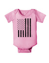 Stamp Style American Flag - Distressed Baby Romper Bodysuit by TooLoud-Baby Romper-TooLoud-Light-Pink-06-Months-Davson Sales