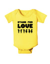 Stand For Love Baby Romper Bodysuit-Baby Romper-TooLoud-Yellow-06-Months-Davson Sales