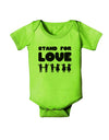 Stand For Love Baby Romper Bodysuit-Baby Romper-TooLoud-Lime-06-Months-Davson Sales