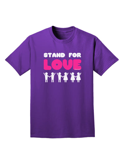 Stand For Love Pink Adult Dark T-Shirt-Mens T-Shirt-TooLoud-Purple-Small-Davson Sales