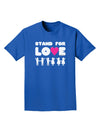 Stand For Love Pink Heart Adult Dark T-Shirt-Mens T-Shirt-TooLoud-Royal-Blue-Small-Davson Sales