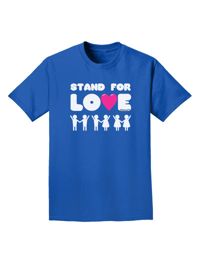 Stand For Love Pink Heart Adult Dark T-Shirt-Mens T-Shirt-TooLoud-Royal-Blue-Small-Davson Sales