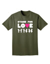 Stand For Love Pink Heart Adult Dark T-Shirt-Mens T-Shirt-TooLoud-Military-Green-Small-Davson Sales