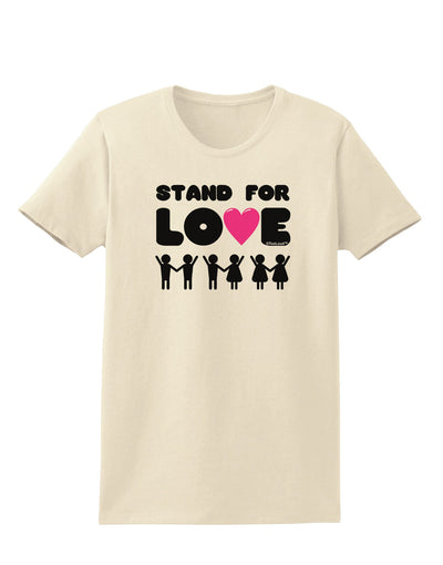 Stand For Love Pink Heart Womens T-Shirt-Womens T-Shirt-TooLoud-Natural-X-Small-Davson Sales