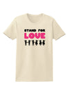 Stand For Love Pink Womens T-Shirt-Womens T-Shirt-TooLoud-Natural-X-Small-Davson Sales