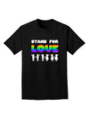 Stand For Love Rainbow Adult Dark T-Shirt-Mens T-Shirt-TooLoud-Black-Small-Davson Sales