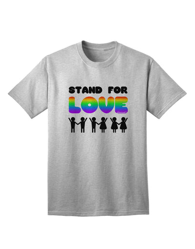 Stand For Love Rainbow Adult T-Shirt-Mens T-Shirt-TooLoud-AshGray-Small-Davson Sales