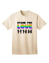 Stand For Love Rainbow Adult T-Shirt-Mens T-Shirt-TooLoud-Natural-Small-Davson Sales