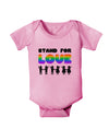 Stand For Love Rainbow Baby Romper Bodysuit-Baby Romper-TooLoud-Pink-06-Months-Davson Sales