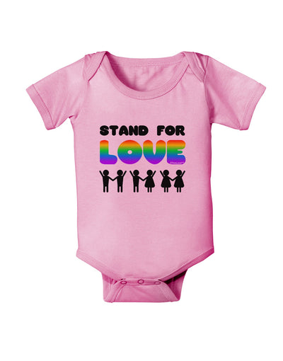 Stand For Love Rainbow Baby Romper Bodysuit-Baby Romper-TooLoud-Pink-06-Months-Davson Sales