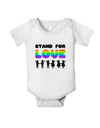 Stand For Love Rainbow Baby Romper Bodysuit-Baby Romper-TooLoud-White-06-Months-Davson Sales