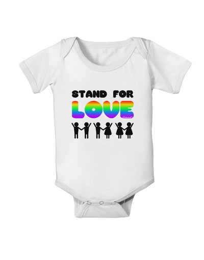 Stand For Love Rainbow Baby Romper Bodysuit-Baby Romper-TooLoud-White-06-Months-Davson Sales