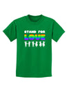 Stand For Love Rainbow Childrens Dark T-Shirt-Childrens T-Shirt-TooLoud-Kelly-Green-X-Small-Davson Sales