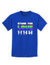 Stand For Love Rainbow Childrens Dark T-Shirt-Childrens T-Shirt-TooLoud-Royal-Blue-X-Small-Davson Sales